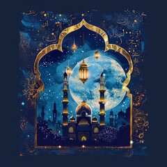 Ramadan greeting card background