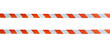 © Fydorov - Red and white warning two tapes isolated on white and transparent background. Warning, danger, crime scene, police