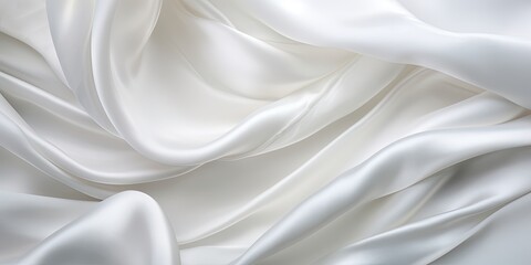 Poster - White Silk Background