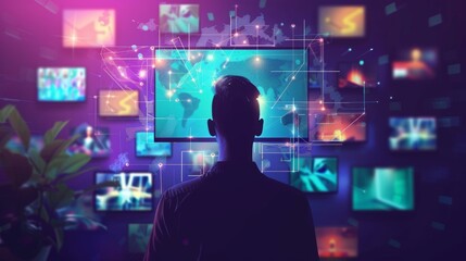 Aufkleber - A digital content concept, a social networking service, a streaming video system, a non-fungible token: these are all digital contents concepts.