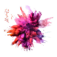 Poster - colored powder explose