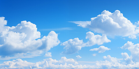 Wall Mural - blue sky with white cloud background. white cloud with blue sky background