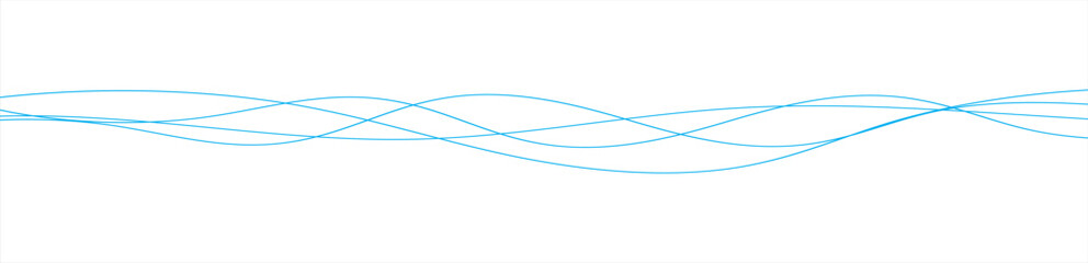 Poster - Thin line wavy abstract background. Vector file illustration. EPS 10