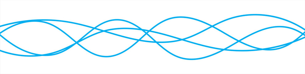 Poster - Thin line wavy abstract background. Vector file illustration. EPS 10