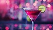 © Vladimir - Cosmopolitan cocktail on night club background. Glass of alcoholic drink