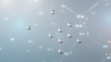 Poster - sodium metabisulfite molecular structure, 3d model molecule, antioxidant e223, structural chemical formula view from a microscope