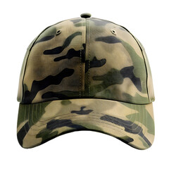 Poster - Cap in camouflage colors, isolated on transparent background