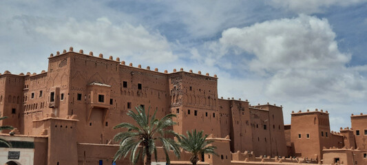 Wall Mural - old castle in ouarzazate city