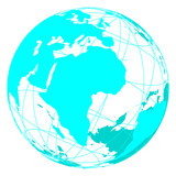 Fototapeta  - digital globe PNG file