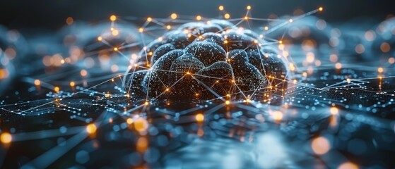 Leinwandbilder - Concept of artificial intelligence machine learning applied to business Internet technology.