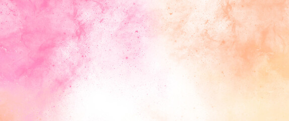 Wall Mural - pink purple yellow blue nebula sparkles on transparent background galaxy like wallpaper illustration clipart