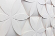 Volume wall decoration, ornament of the repeating patterns of 3D-like flower petals, architecture wallpaper