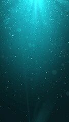 Sticker - abstract floating blue particles, vertical motion graphic background, 4k loop