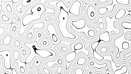Poster - Animated wavy line motion graphic background. Seamless looped Abstract motion graphic, Abstract moving topographic map lines. Moving wavy line striped
