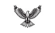eagle with wings, eagle Bald, eagle falcon, eagle flying logo design 