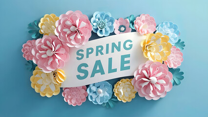 Wall Mural - spring sale banner