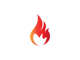 Wall Mural - fire logo icon design template elements. Fire flame vector icons