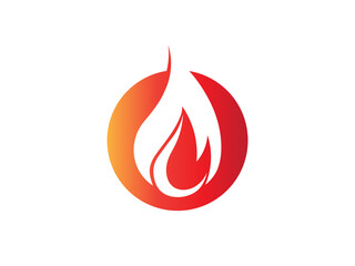 Wall Mural - fire logo icon design template elements. Fire flame vector icons