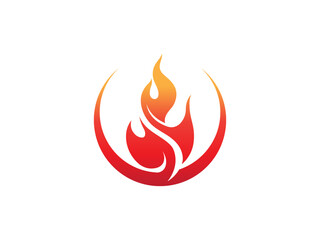 Wall Mural - fire logo icon design template elements. Fire flame vector icons