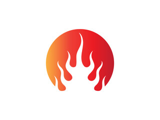 Wall Mural - fire logo icon design template elements. Fire flame vector icons