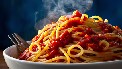 Canvas Print - Capture the essence of Spaghetti O's in a mouthwatering food photography shot