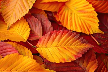 Poster - autumn leaves background