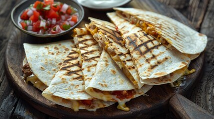 Sticker - Grilled Chicken Quesadilla with Melted Cheese