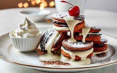 Canvas Print - Capture the essence of Fried Oreos in a mouthwatering food photography shot