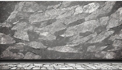 Sticker - a textured stone slab billboard backdrop