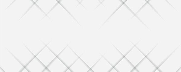 Fototapete - Abstract retro pattern seamless light white geometric square and line vector background. Abstract white and gray color, modern design stripes background with geometric shape. Vector illustration.