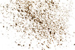 coffee powder isolated on white. coffee crumbs. milled coffee