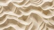 Abstract desert dunes texture background. Top view of a natural sandy pattern. Close-up shot of sand waves. Top view of the sinuous shapes and textures formed by sand dunes