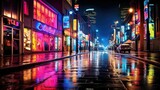 Fototapeta Londyn - glowing show neon background
