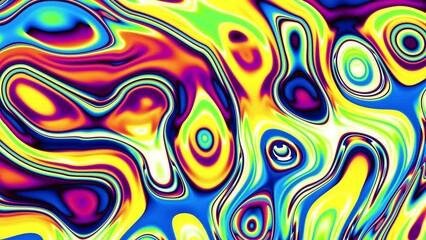 Leinwandbilder - Colorful Seamless Fluid Art Abstract Background. animation. 4k looping footage