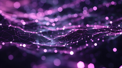 Abstract purple network connectivity background