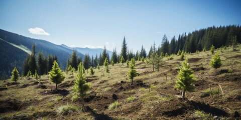 Wall Mural - Planting new trees