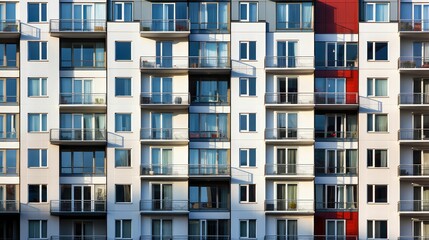 Wall Mural - real house apartment building