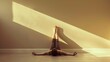 © vectorwin - restorative legs up the wall yoga pose