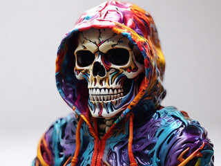 Sticker - Skeleton in a Hoodie 