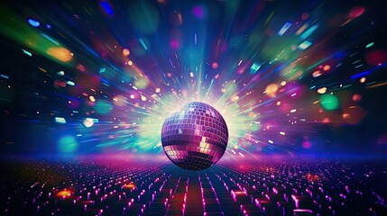 Wall Mural - colorful party light background