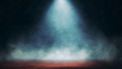 Wall Mural - background of abstract dark concentrate floor scene with mist or fog spotlight and display