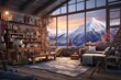 Smart Loft AR: Winter Landscape Artwork With Augmented Reality Furniture Gadgets