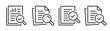 © warmworld - Audit document line icon set. Report symbol. Inspecting sign. Vector