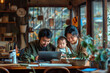 © Road Red Runner - A man, woman, and baby engage with a laptop at home, reflecting the challenges of remote work with a young child.
