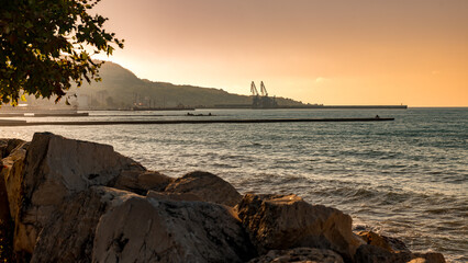 Wall Mural - Morning scene at the Black Sea in Balchiik, the touristic landmark in Bulgaria 