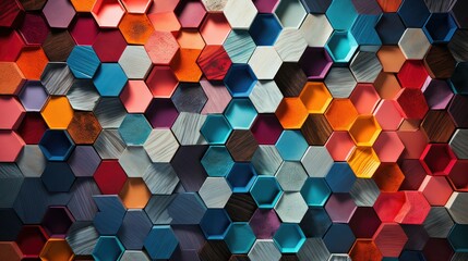 geometric creative hexagon background