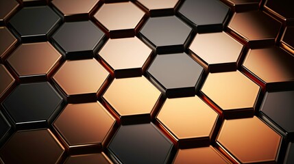 shape business hexagon background