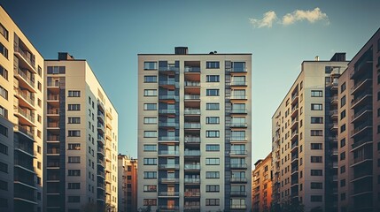 Wall Mural - estate house apartment building