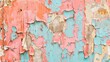 Peeling paint on an old wall, vintage and distressed