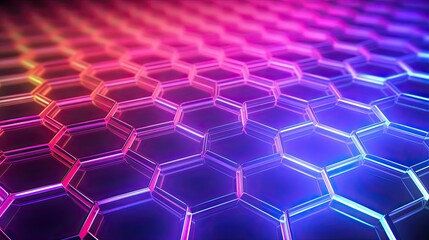 abstract tech hexagon background